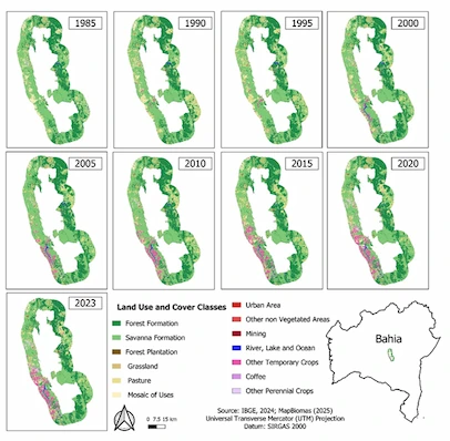 Land Use and Land Cover Dynamics in the Chapada Diamantina National Park and Buffer Zone, Bahia, Brazil – Figure 3